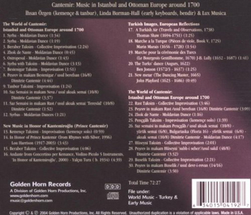Cantemir CD back cover photo