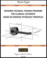 Designing Technical Training Programs for classical guitarists pedagogic book front cover photo