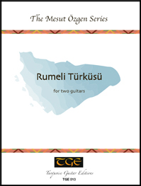 Rumeli Turkusu for two guitars front cover photo
