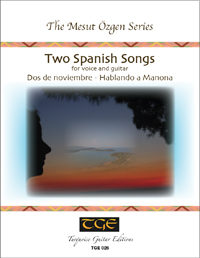 Two Spanish Songs for voice and guitar front cover photo